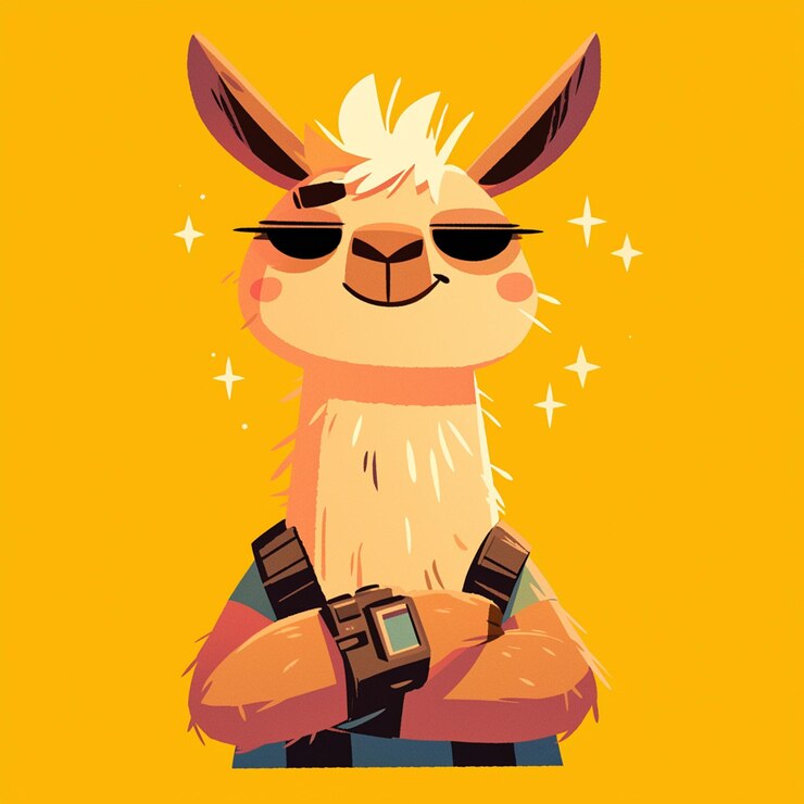 Vector un gentil soldado llama al estilo de los dibujos animados