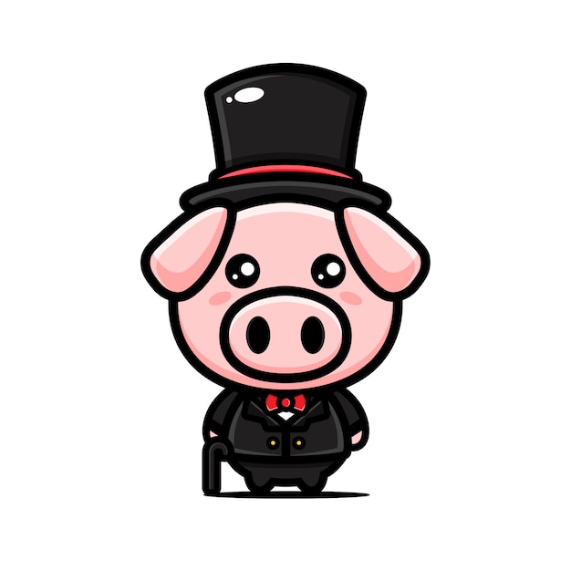 Gentle Pig Character