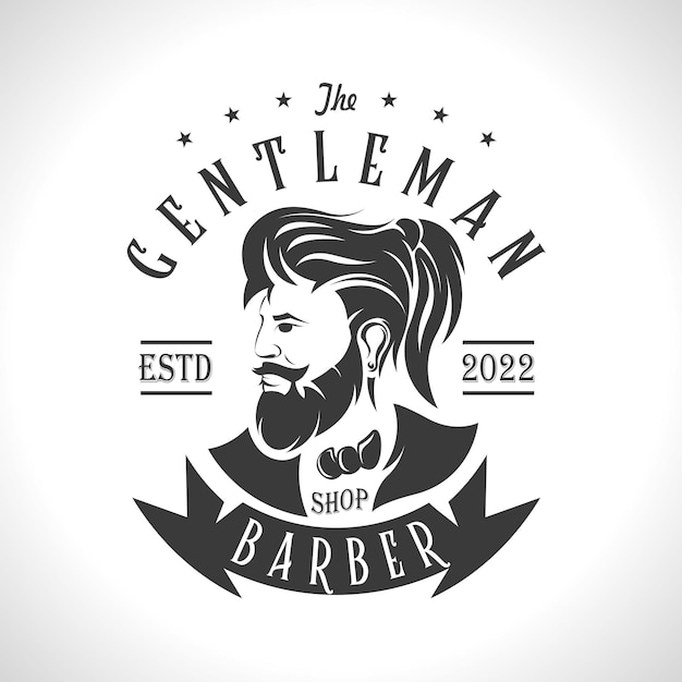 Gentleman barbershop logo