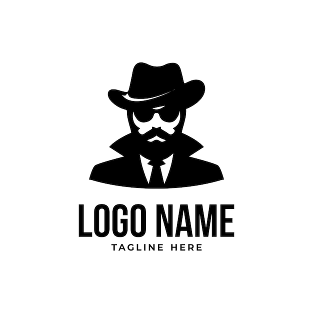 gentleman logo vector illustration