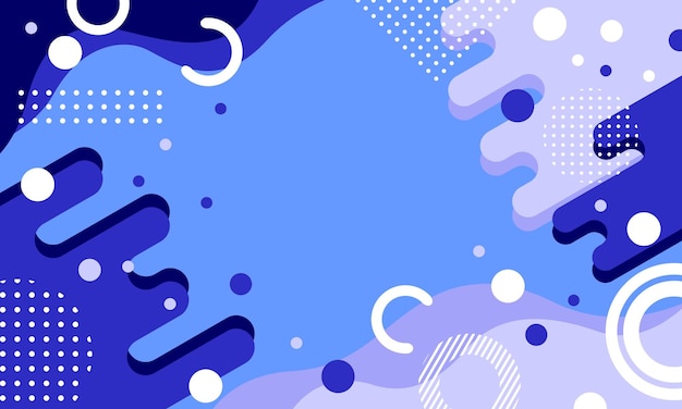 geometría abstracta fondo azul estilo de diseño plano