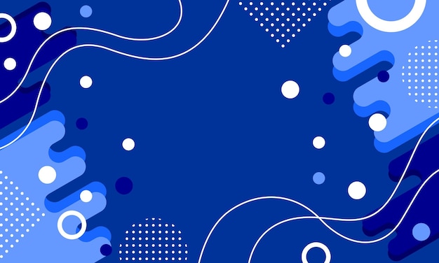geometría abstracta fondo azul estilo de diseño plano