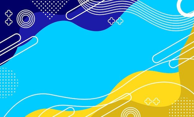geometría abstracta fondo azul estilo de diseño plano