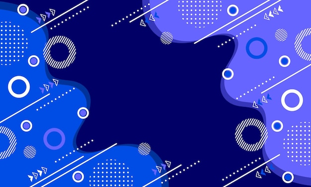 geometría abstracta fondo azul estilo de diseño plano