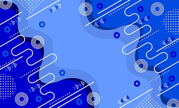 geometría abstracta fondo azul estilo de diseño plano