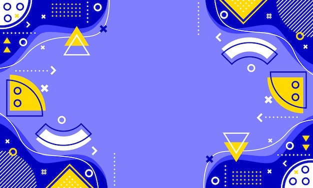 geometría abstracta fondo azul estilo de diseño plano