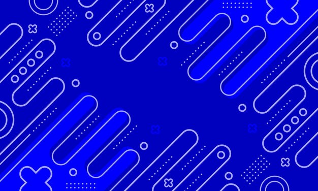 geometría abstracta fondo azul estilo de diseño plano