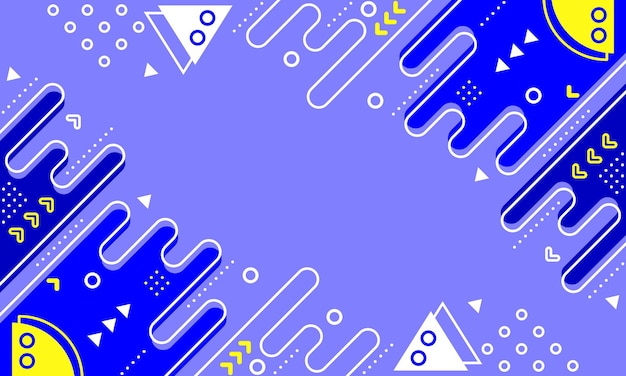 geometría abstracta fondo azul estilo de diseño plano