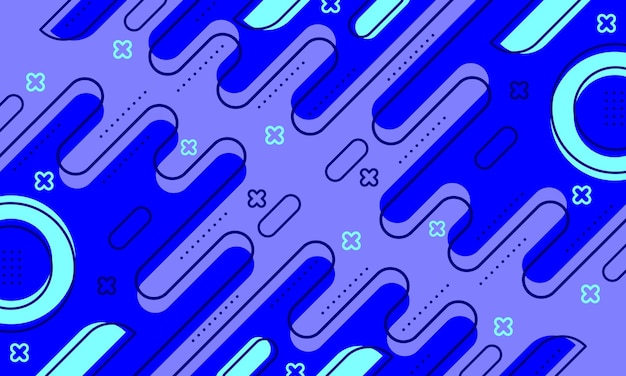 geometría abstracta fondo azul estilo de diseño plano