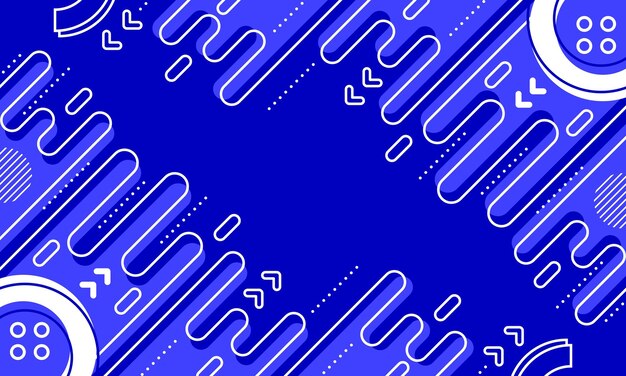 geometría abstracta fondo azul estilo de diseño plano