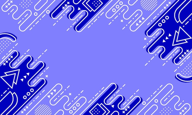 geometría abstracta fondo azul estilo de diseño plano