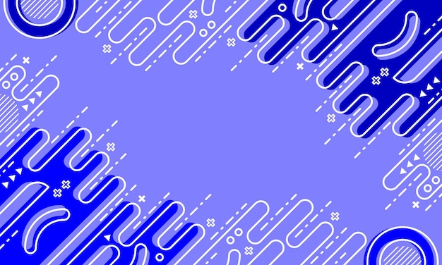 geometría abstracta fondo azul estilo de diseño plano