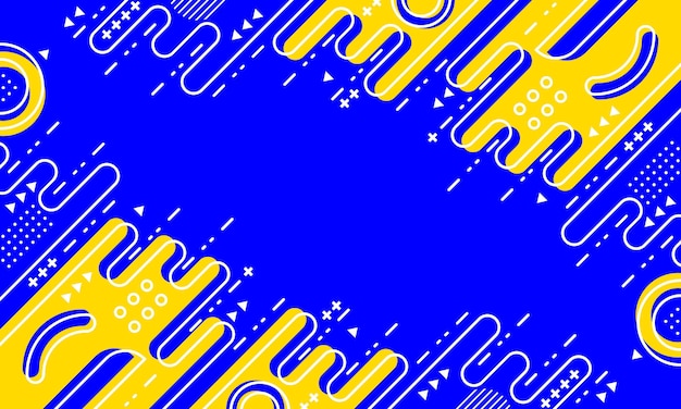 geometría abstracta fondo azul estilo de diseño plano