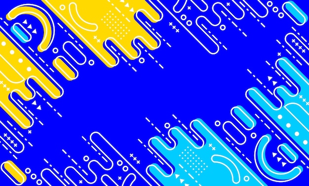 geometría abstracta fondo azul estilo de diseño plano