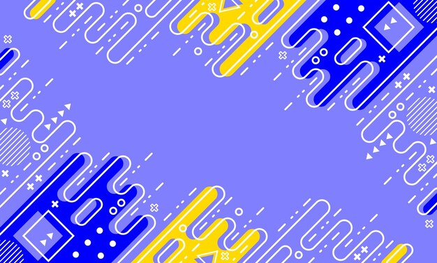 geometría abstracta fondo azul estilo de diseño plano
