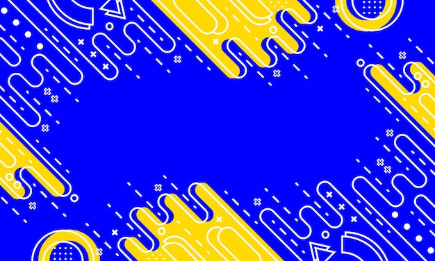 geometría abstracta fondo azul estilo de diseño plano