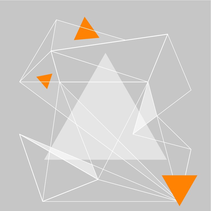Geometría abstracta Fondo de diseño del triángulo