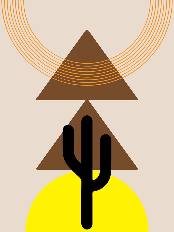 Vector geometría abstracta con una paleta de colores de moda