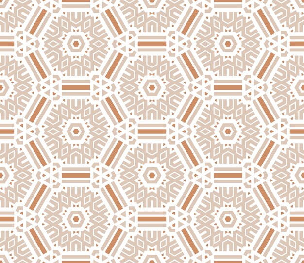 Geometría abstracta de patrones sin fisuras. Fondo geométrico ornamental rayado con hexágono. Papel de regalo.