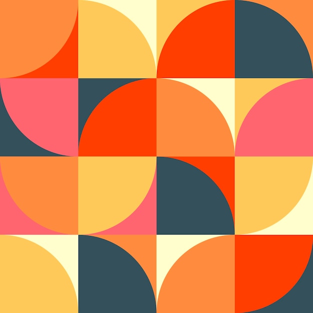 Geometría escandinava simple color de patrones sin fisuras Obra abstracta fondo minimalista