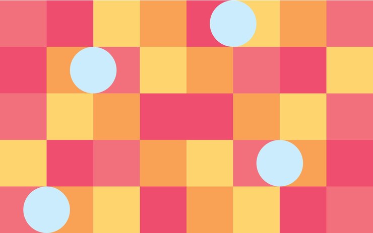 Geometría de fondo con cuadrado colorido