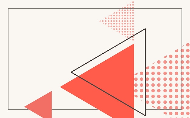 geometría forma la composición en el fondo del estandarte de estilo de moda