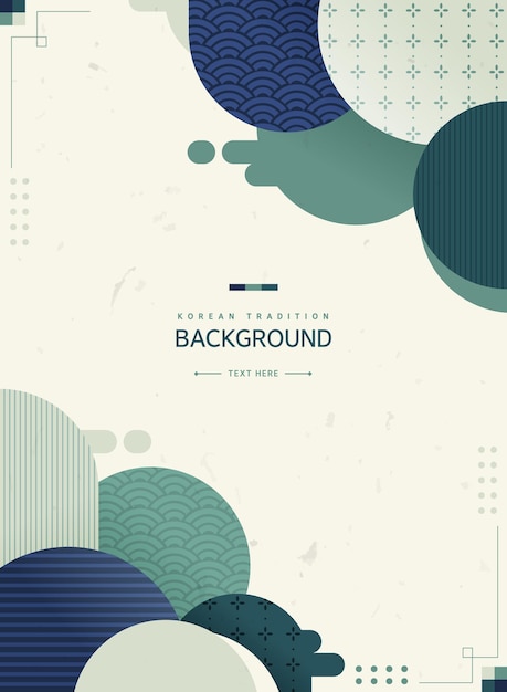 Geometría Ilustración de fondo tradicional coreana