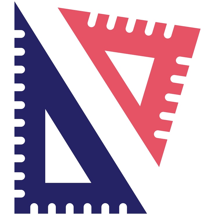 Vector geometría ilustración del icono vectorial del triángulo del conjunto de iconos de herramientas