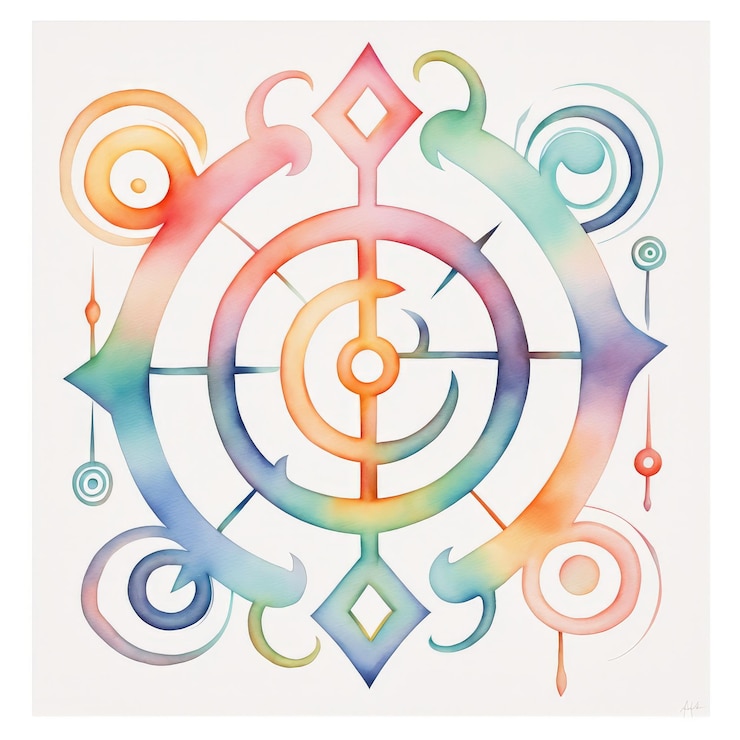 Vector la geometría sagrada de la ilustración vectorial futura