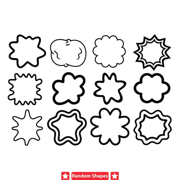 Geometric Fusion Medley Diseños vectoriales eclécticos para la creatividad gráfica inspirada en la fusión