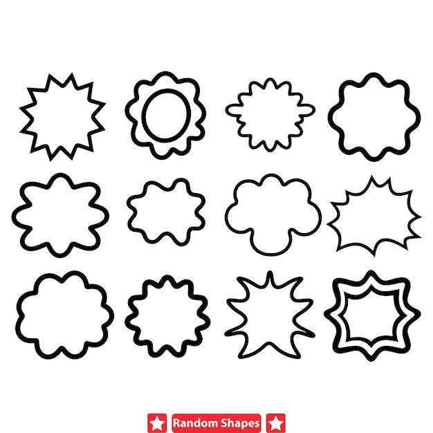 Geometric Fusion Medley Diseños vectoriales eclécticos para la creatividad gráfica inspirada en la fusión
