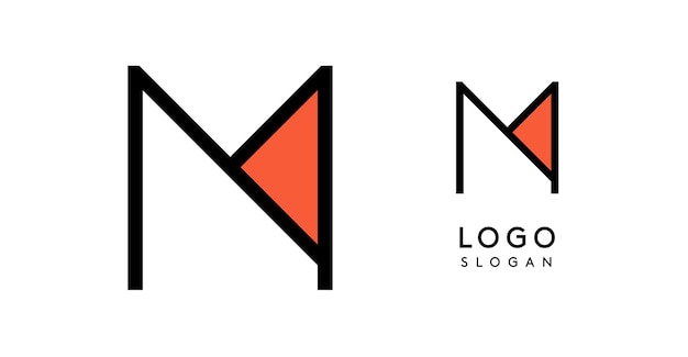 Geométrica mínima letra m logotipo de tecnología elegante para la marca innovadora estudio de arquitectura inmobiliaria