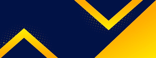 Geométrico abstracto de medio tono para banner de powerpoint fondo amarillo y azul