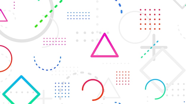 Geométrico genial con un diseño de fondo mínimo