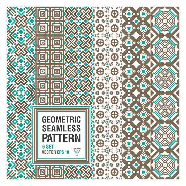 Geométrico islámico patrón sin costuras fondo vectorial sin costuras y textura de patrón geométrico