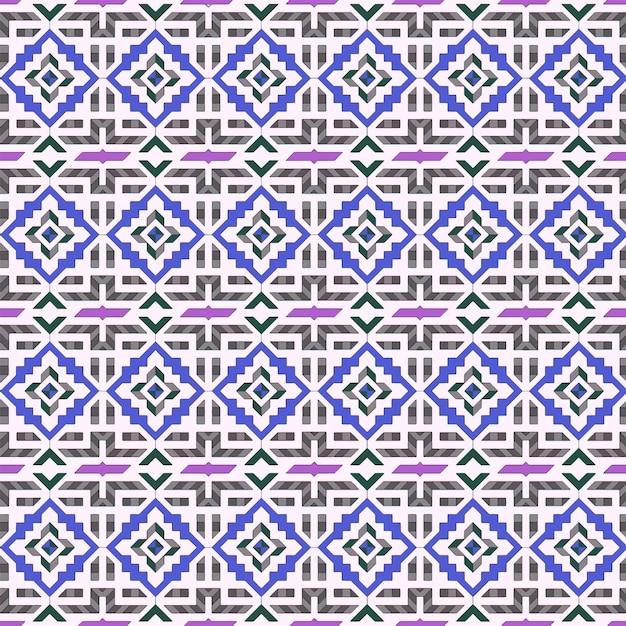 Geométrico Ornamentos dibujados a mano diseño de patrones repetidos arte vectorial