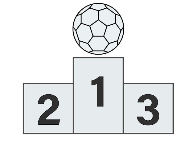 Geométrico - podio de ganadores de formas. juegos