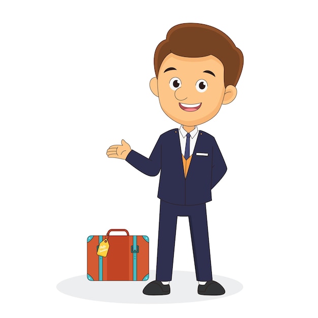 Gerente administrador hombre hotel