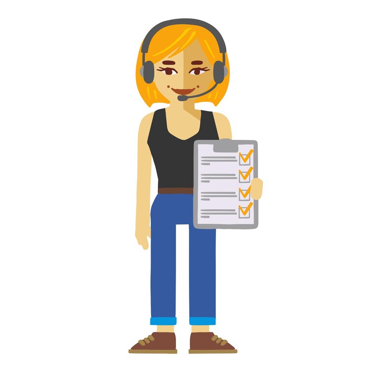 Vector gerente de bienes raíces consultor de bienes raíces dibujado a mano ilustración