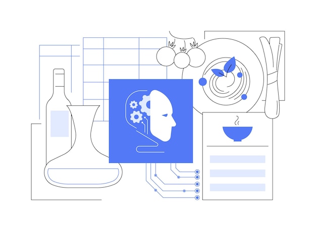 Gestión de alimentos y bebidas respaldada concepto abstracto ilustración vectorial hospitalidad optimizar