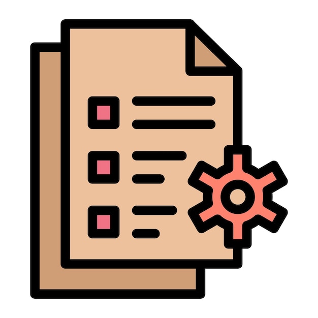 Gestión de archivos Ilustración de diseño de íconos vectoriales