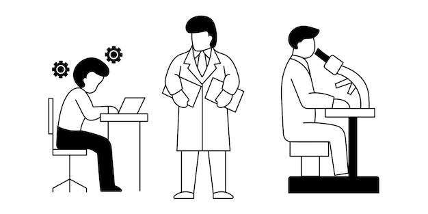 Gestión de íconos de personas de negocios y personas socializantes conjunto vectorial de ícons de silueta