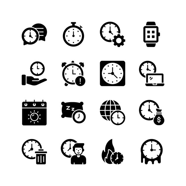 gestión del tiempo programación productividad fecha límite despertador reloj cronómetro calendario sueño reloj mundial
