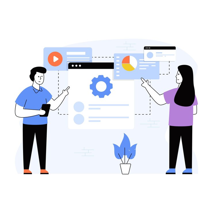Vector gestionar el flujo de trabajo