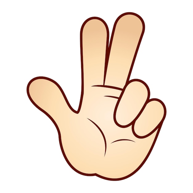 Gesto de la mano del vector5