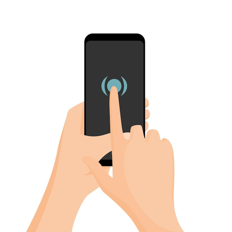 Vector gestos de las manos de la pantalla táctil icono de color plano con movimiento del dedo aislado ilustración vectorial gesto de la pantalla táctil de la mano vector como deslizar o deslizar el tacto