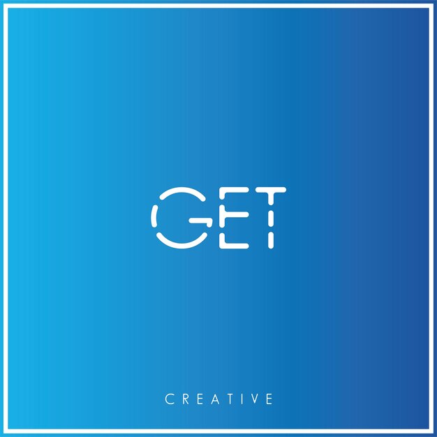 GET Premium Vector último diseño de logotipo diseño creativo logotipo vector ilustración monograma logotipo mínimo