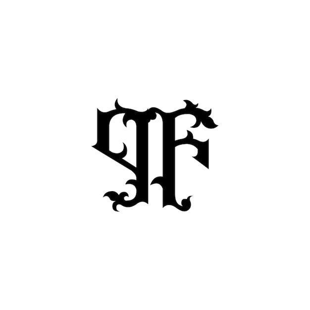 GF diseño de logotipo monograma letra nombre de texto símbolo monocromático logotipo carácter alfabético logotipo simple