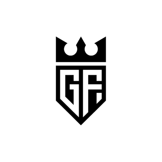 GF monograma logo diseño carta texto nombre símbolo monocromo logotipo alfabeto carácter simple logo