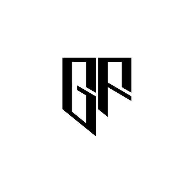 GF monograma logo diseño carta texto nombre símbolo monocromo logotipo alfabeto carácter simple logo